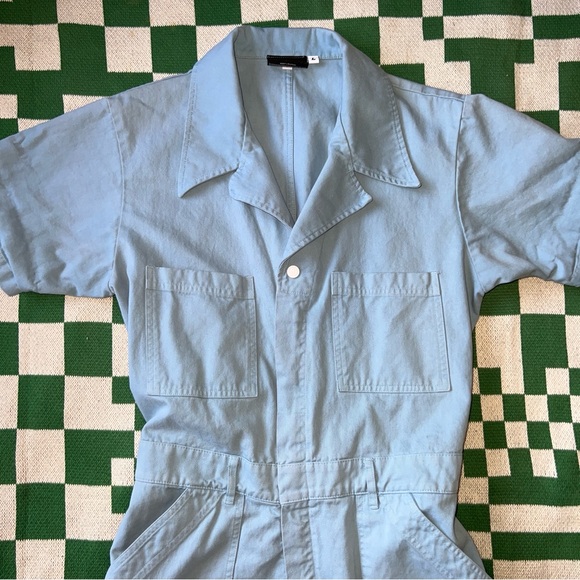 Big Bud Press - SHORT SLEEVE JUMPSUIT - PERIWINKLE - Size L - Picture 4 of 7